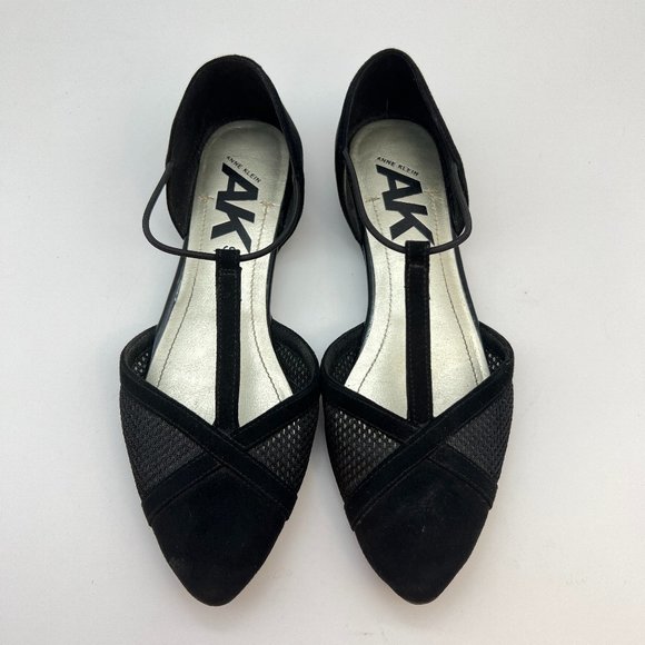 Anne Klein Sport Flats Shoes Sz 6.5 M Slip On Suede-like Excellent Condition - Picture 1 of 10